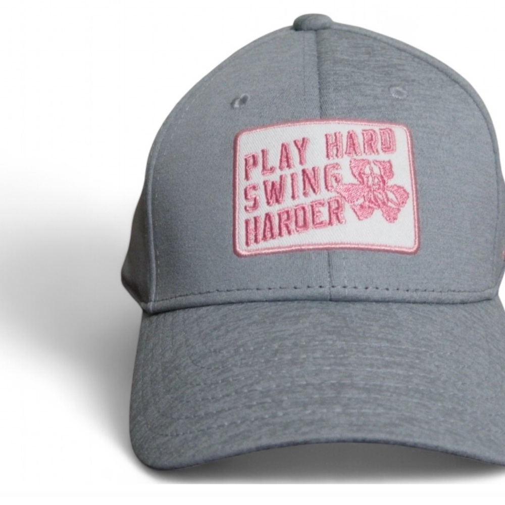 Under Armour Kids Gray and Pink Hat
